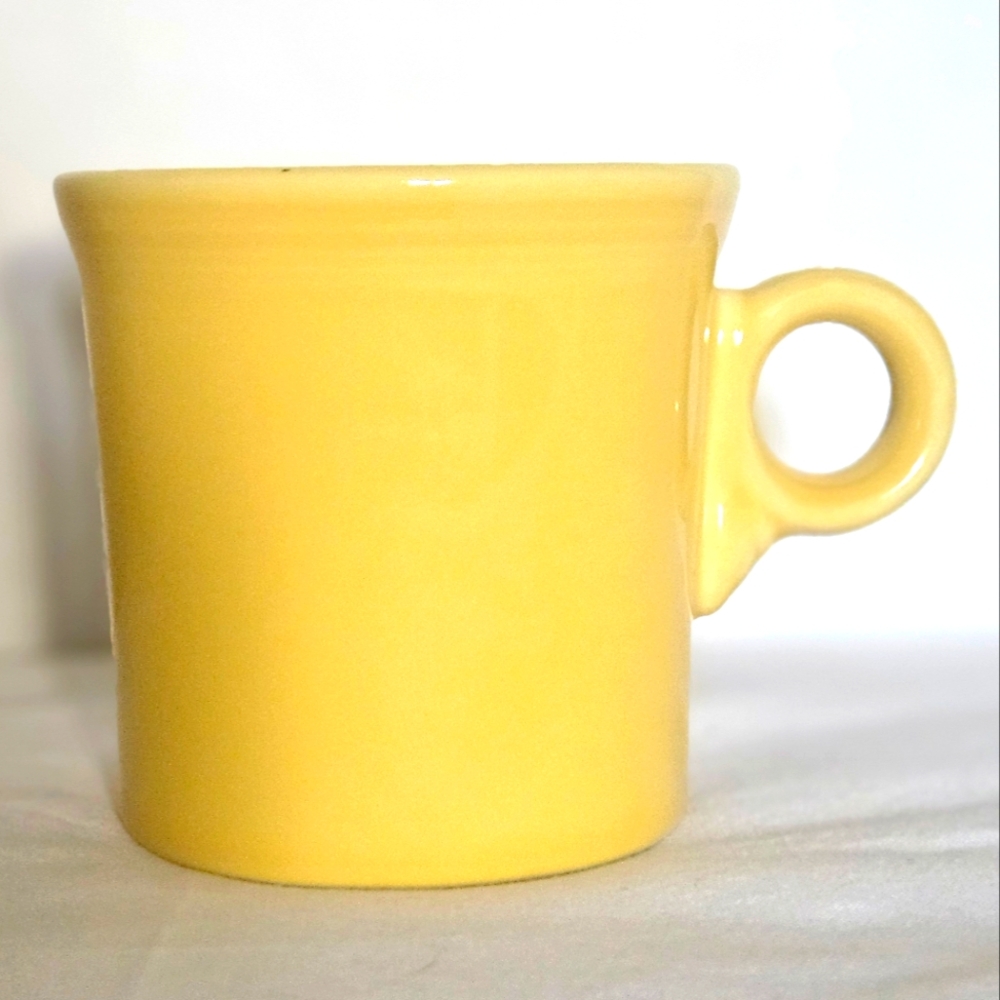 Fiestaware - Claret Coffee Mug Ring Handle - HLC - Sunflower Yellow